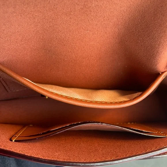 Coach Tabby Crossbody Wristlet Brass/Rust NWT - Picture 13 of 17